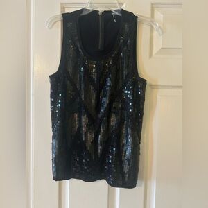 BUFFALO by David Bitton black sequin top large